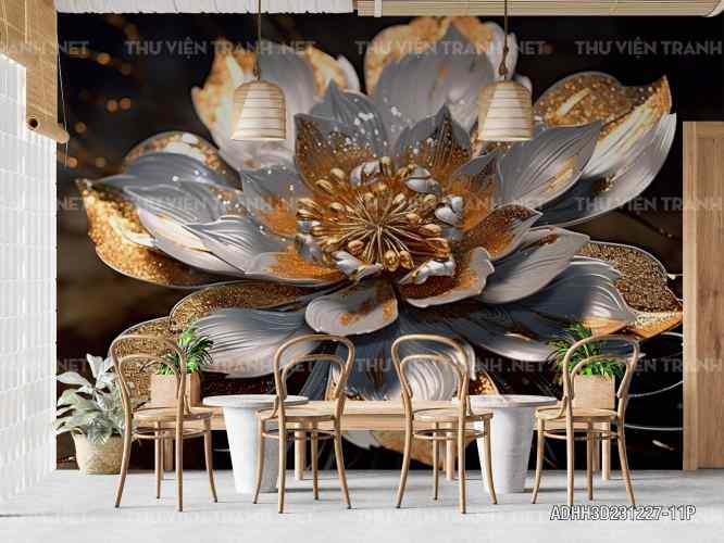 Tranh dán tường Hoa 3D- ADHH3D231227-11P - Kết quả tìm kiếm tranh tường